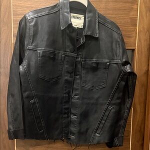 🌸🌸Make offer! L'AGENCE Black coated Denim Jacket for Women xs